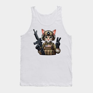 Tactical Cat Tank Top